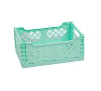 Craftelier - Scatola per la conservazione e l'organizzazione dei materiali | Design pieghevole e impilabile | Grandi dimensioni - La scatola aperta misura 24,5 x 18 x 10,8 cm - Colore turchese