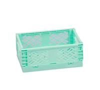 Craftelier - Scatola per l'organizzazione e la conservazione dei materiali | Design pieghevole e impilabile | Dimensioni ridotte - La scatola aperta misura 13,5 x 9,5 x 5,5 cm - Colore turchese