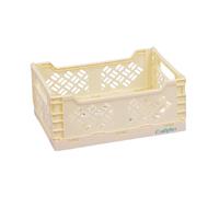 Craftelier - Scatola per l'organizzazione e lo stoccaggio di materiali artigianali | Design pieghevole e impilabile | Dimensioni grandi - Dimensioni scatola aperta 24,5 x 18 x 10,8 cm - Colore giallo