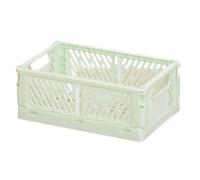 Craftelier - Scatola pieghevole per organizzazione e stoccaggio materiali | Design impilabile | Dimensioni: piccolo | Colore verde menta - Misure scatola aperta: 15 x 9,5 x 5,7 cm