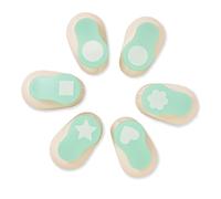 Craftelier - Set da 6 Perforatrici a Leva 1" (2,54 cm) con 10 Cartoncini