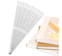 Craftelier - Set di 12 strisce di colla per rilegatura termica | Termofusibile per rilegatura termica | Materiale di rilegatura professionale per libri e documenti | 28,9 x 0,7 cm