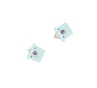 Craftelier - Set di 3 pezzi di ricambio per taglierina circolare - Doppio tagliente per foto, cornici circolari | Colore turchese | Per destrimani e mancini