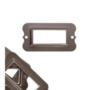 Craftelier - Set di 4 porta-etichette in metallo reale per decorare i tuoi progetti di scrapbooking e etichettare album, planner, quaderni o scatole organizzative | Dimensioni 6,3 x 3,3 cm - colore