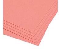Craftelier - Set di 5 cartoncini texture tela 30 x 30 cm | colore corallo