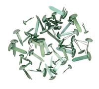 Craftelier - Set di 50 Brads o rilegatrici di 3 diverse misure | Ideali per abbellire etichette o decorare progetti di carta, scrapbooking e artigianato | Colore turchese metallizzato