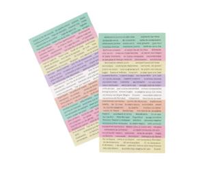 Craftelier - Set di adesivi con diverse parole e sentimenti in spagnolo | Accessorio perfetto da aggiungere a progetti di cartoleria, scrapbooking e altri lavori artigianali | Include 238 pezzi