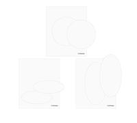 Craftelier - Set di diffusori per Embossing | 6 stencil per diffusori dimensionali per macchina di Embossing Sizzix, Big Shot, Big Shot Plus, Big Shot Switch, Revolution | 3 forme per Scrapbooking