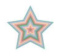 Craftelier - Set di fustelle essenziali per creazioni di scrapbooking e altri lavori artigianali | a forma di stelle - Dimensioni approssimative degli stampi da 0,9 x 0,7 cm a 14,5 x 13,8 cm