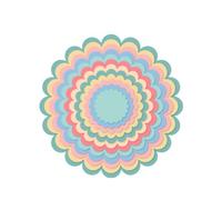 Craftelier - Set di Fustelle Essenziali per Scrapbooking e Creazioni Artigianali | Forma di Cerchi Smerlati - Diametro Approssimativo Compreso tra 3,5 cm e 14,5 cm