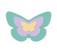 Craftelier - Set di mini fustelle essenziali per creare scrapbooking, artigianato e cartoleria, a forma di farfalla, dimensioni circa 2,6 x 1,9 cm - 7,53 x 5,02 cm