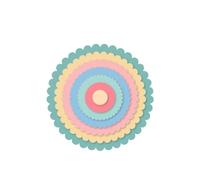 Craftelier - Set di Mini Fustelle Essenziali per Creazioni di Scrapbooking, Crafting e Cardmaking | Forma di Cerchi Smerlati - Diametro Approssimativo tra 1,00 cm e 7,00 cm