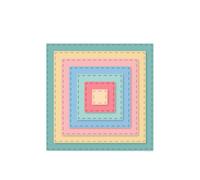 Craftelier - Set di Mini Fustelle Essenziali per Creazioni di Scrapbooking, Crafting e Cardmaking | Forma Quadrata - Dimensioni Approssimative tra 1,00 x 1,00 cm e 7,00 x 7,00 cm