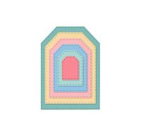 Craftelier - Set di Mini Fustelle Essenziali per Creazioni di Scrapbooking, Crafting e Cardmaking | Forma di Etichetta - Dimensioni Approssimative tra 2,70 x 2,00 cm e 9,50 x 6,70 cm