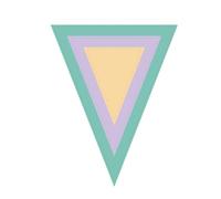 Craftelier - Set di mini fustelle essenziali per scrapbooking, artigianato e creazione di biglietti | forma di gagliardetti triangolari - Dimensioni approssimative tra 2,5 x 3,8 cm e 5,5 x 7 cm