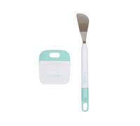 Craftelier - Set di spatola e raschietto | Strumenti essenziali per lavorare con vari materiali di scrapbooking e altri lavori artigianali come vinile e carta | Colore bianco e turchese