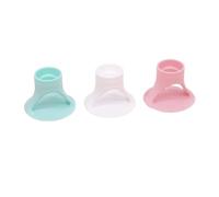 Craftelier - Supporto per colla, colla e adesivi in tubo | Misure circa Diametro: 6,1 cm di base, 2,9 cm di ugello superiore e 1,5 cm di bocchetta inferiore - Colore turchese, bianco e rosa