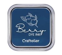 Craftelier - Tampone di inchiostro a base d'acqua | scatola metallica con chiusura forte | timbri acrilici o gomma e superfici porose | Dimensioni tampone: 4 x 4 cm - Dimensioni scatola: 6,3 x 6,3 cm