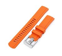 Crafter Blue CB13, cinturino in gomma arancione compatibile con Seiko Baby MM200 e Mini Turtles