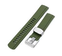 Crafter Blue CB13 - Cinturino in gomma verde compatibile con Seiko Baby MM200 e Mini Turtles