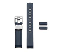 CRAFTER BLUE CB13-GMT Cinturino di ricambio in gomma con estremità curva da 20 mm per Seiko MM200 GMT, SPB381, SPB383, SPB385, SBEJ009, SBEJ013, SBEJ011, Nessuna pietra preziosa