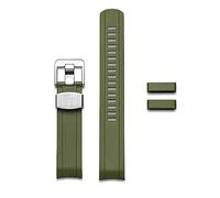 CRAFTER BLUE CB13-GMT Cinturino di ricambio in gomma con estremità curva da 20 mm per Seiko MM200 GMT, SPB381, SPB383, SPB385, SBEJ009, SBEJ013, SBEJ011, Gomma, Non pietra preziosa