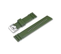 CRAFTER BLUE CB51 Cinturino per orologio, cinturino di ricambio professionale per subacquei in gomma FKM con estremità dritta per tutti gli orologi con attacco cinturino largo 22 mm, verde