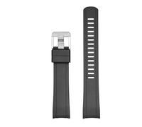 Crafter Blue TD03 Cinturino di ricambio in gomma con estremità curva per Tudor Black Bay BB58 M79030N, M79030B, M79010SG, M797018V, M7939G1AONRU, nero