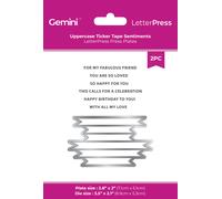 Crafter’s Companion - LetterPress - Piastre, Timbri, Inchiostro, Carta Di Cotone