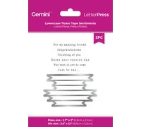 Crafter’s Companion - LetterPress - Piastre, Timbri, Inchiostro, Carta Di Cotone