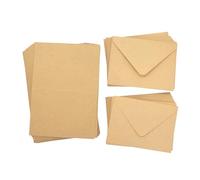 Crafter's Companion - 12,7 x 17,8 cm Kraft Card & Buste - Confezione da 100 - Include 50 biglietti vuoti Kraft & 50 buste abbinate - ideale per una varietà di occasioni