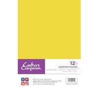 Crafter's Companion A4 Funky Foam - Pack of 12 - Assorted Colours - Include 2 fogli di ogni colore