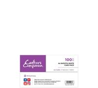 Crafter's Companion - A4 Liscio Cartoncino Bianco Confezione 160 Gsm - 100pc