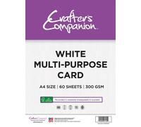 Crafters Companion - Bianco Multi - Scopo Scheda A4 60 Fogli