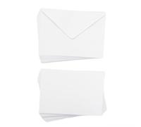 Crafter's Companion - Biglietti bianchi A5 e buste - Confezione da 50 - Include 25 biglietti bianchi e 25 buste abbinate - ideali per una varietà di occasioni