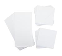 Crafter's Companion - Biglietti bianchi e buste da 12,7 x 12,7 cm - Confezione da 100 - Include 50 biglietti bianchi e 50 buste abbinate - Ideale per una varietà di occasioni