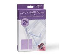 Crafter's Companion CC-RAB-CLR2PK Rock-A-Blocchi, Gomma, Multicolore, 21.59 x 12.7 x 3.55 cm