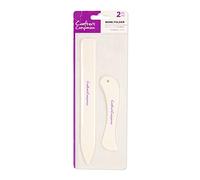 Crafter's Companion CC-Tool-BFOLD2 Cartelle Ossa Curve e Rette per la Carta e Progetti di Carte di Lavorazione Set di 2, White, Taglia unica