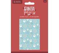 Crafters Companion - Collezione Santa Paws - Fustellature, Timbri, EF O Carta