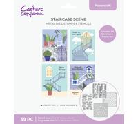 Crafters Companion - Collezione Scena Scala - Timbro, Fustellatura E Stencil