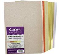 Crafters Companion CP-LMIX-PRME Crafter's Companion Lusso Pacco Card Cartoncino 29.6 x 21 x 10.5 cm Metalli Preziosi, Precious Metals