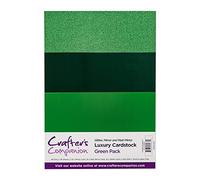 Crafters Companion Crafter's Companion Lusso Cartoncino Confezione, Green, 23.5 x 37 x 1 cm