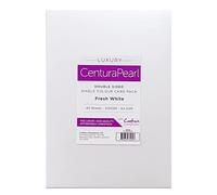 Crafters Companion Crafter's Companion Lusso Centura Perla Carta Fresca A4 Bianca Confezione da 40, Cartoncino, White, 29.8 x 21.1 x 1.8 cm