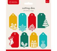 Crafters Companion - Fustellatura Metallica - Etichette Natalizie