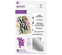 Crafter's Companion Gemini - Set di fustelle in acrilico trasparente e metallo, colore: argento, taglia unica