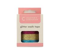 Crafter's Companion Glitter Washi include 5 rotoli da 10 m per rotolo, multicolore, taglia unica
