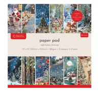 Crafters Companion - Il Giorno Prima Di Natale Paper Pad - 6" X 6" O 12" X 12"