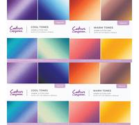 Crafters Companion - Ombre Glitter Card Pad - 6" X 6" O 12" X 12" Paper Pad
