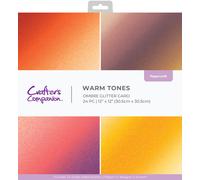 Crafters Companion - Ombre Glitter Card Pad - 6" X 6" O 12" X 12" Paper Pad