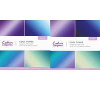 Crafters Companion - Ombre Glitter Card Pad - 6" X 6" O 12" X 12" Paper Pad